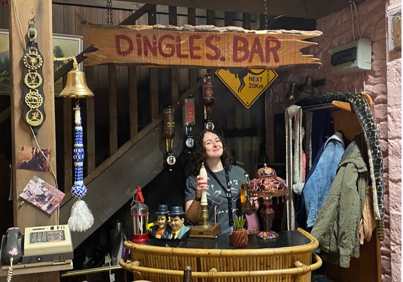 Chloe at the Dingle’s Bar